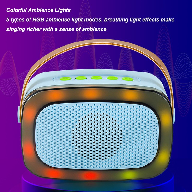 Electric Air Drum Set with Drumsticks Pedals Colorful RGB Light