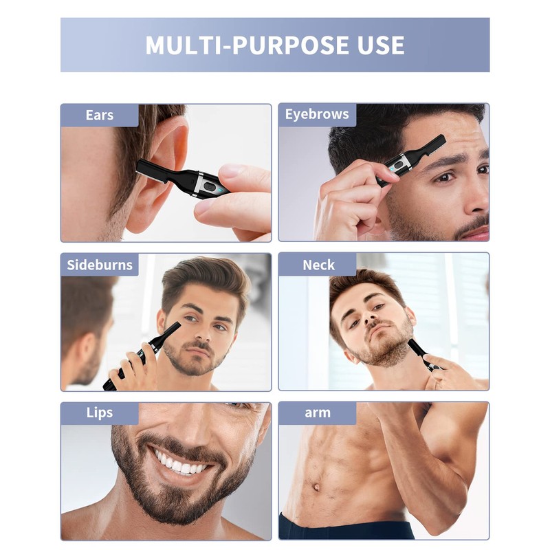 Dapsang Eyebrow Trimmer, Electric Eyebrow Razor for Women Men, Rechargeable