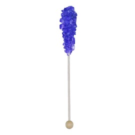 Purple Rock Candy Sticks – Grape Flavor, 72 Pack Bulk Individually Wrapped Sugar Crystals for Party Favors, Weddings, Baby & Bridal Showers – By Dr. Variety
