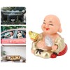 Topyond Solar-Powered Laughing Buddha Ornament - Automatic Nodding and Smiling