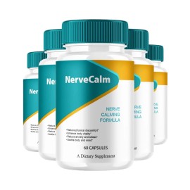 NerveCalm 5-Pack Nerve Calm Capsules, NerveCalm Max Strength Advanced Formula-300 Capsules