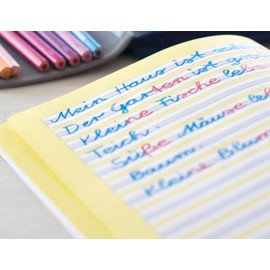 Faber-Castell 110910 Jumbo Grip Bi-Colour Pencil for Hyphenation and Correction, Red / Blue, Bicolour red and blue, -