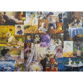 Aether Puzzles - Portraits by Claude Monet, Premium 1000 Piece Jigsaw Puzzle for Adults, Glare-Free, Soft-Touch Puzzles, Made in USA, Puzzle Lovers Gift Ideas, 26.6" x 19.25"