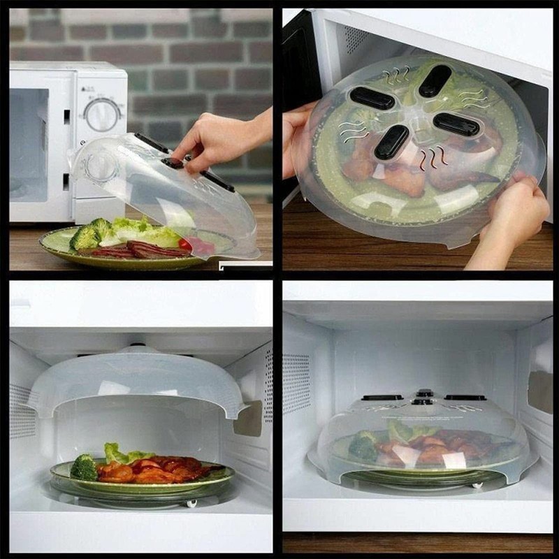 PEIONO Tapa para Microondas, Protector Magnético para Salpicaduras de Microondas