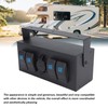 Toggle Rocker Switch Panel Versatile Fireproof Water Resistant 4 Gang