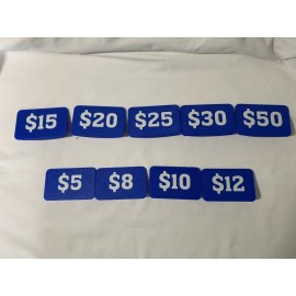 Vendor Craft Fair Flea Market Yard Sale Table Sitter Price Signs 3D Printed PLA