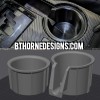 5th Gen 4Runner GREY Non-Stick Cupholder Insert Set for 2014-2024