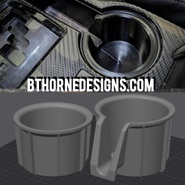 5th Gen 4Runner GREY Non-Stick Cupholder Insert Set for 2014-2024 All Trims