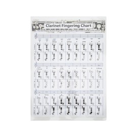 Clarinet Fingering Chart Clarionet Chords Poster Training Chart Musical Instrument Accessories for BeginnersS 30cm