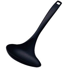 Suncraft GF-17B Mini Side Mouth Ladle, Fiberglass Reinforced Nylon, Dishwasher Safe, Black