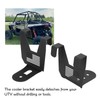 2pcs Cooler Mounting Brackets Black Iron Replacement for Polaris RZR