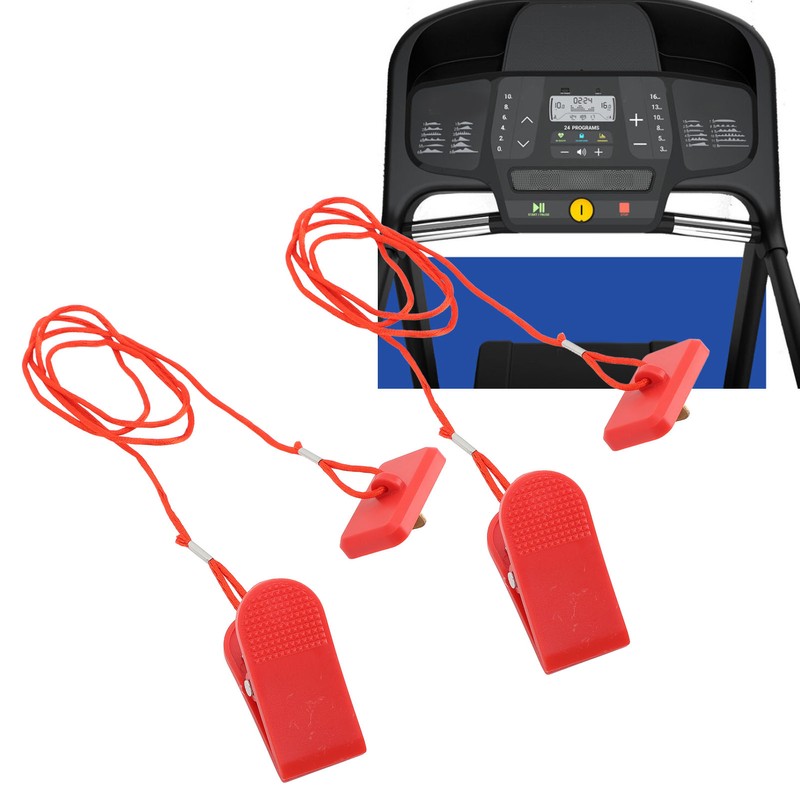 2PCS Treadmill Safety Key Emergency Stop Switch Exercise Running Machine