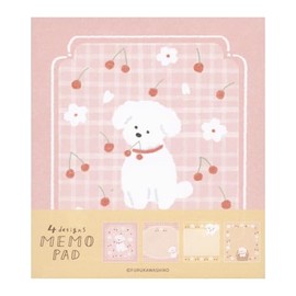 Furukawa Paperwork Memo Pad Sakura and White Dog LM388