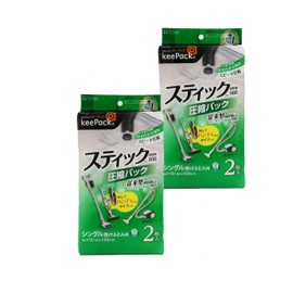 Towa Sangyo 80718 Compression Bags STM Futon Compression Pack, M, 2 Pieces, Clear, Approx. 39.4 x 43.3 inches (100 x 110 cm), Set of 2