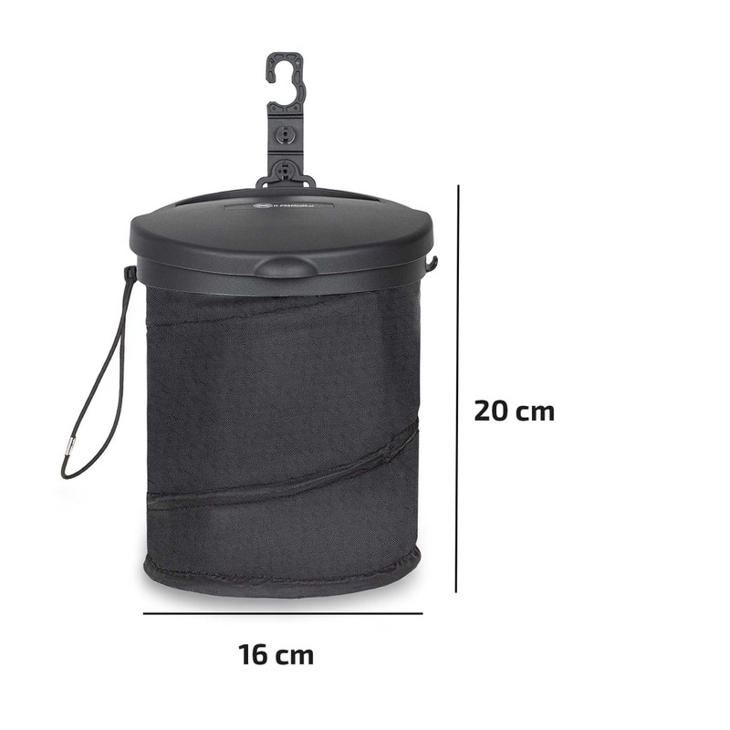 HEYNER® Car Waste Bin Portable for Work & Leisure