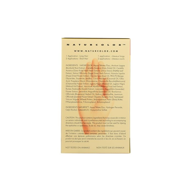 Naturcolor Tinte para el cabello – bardana, 4 onzas líquidas
