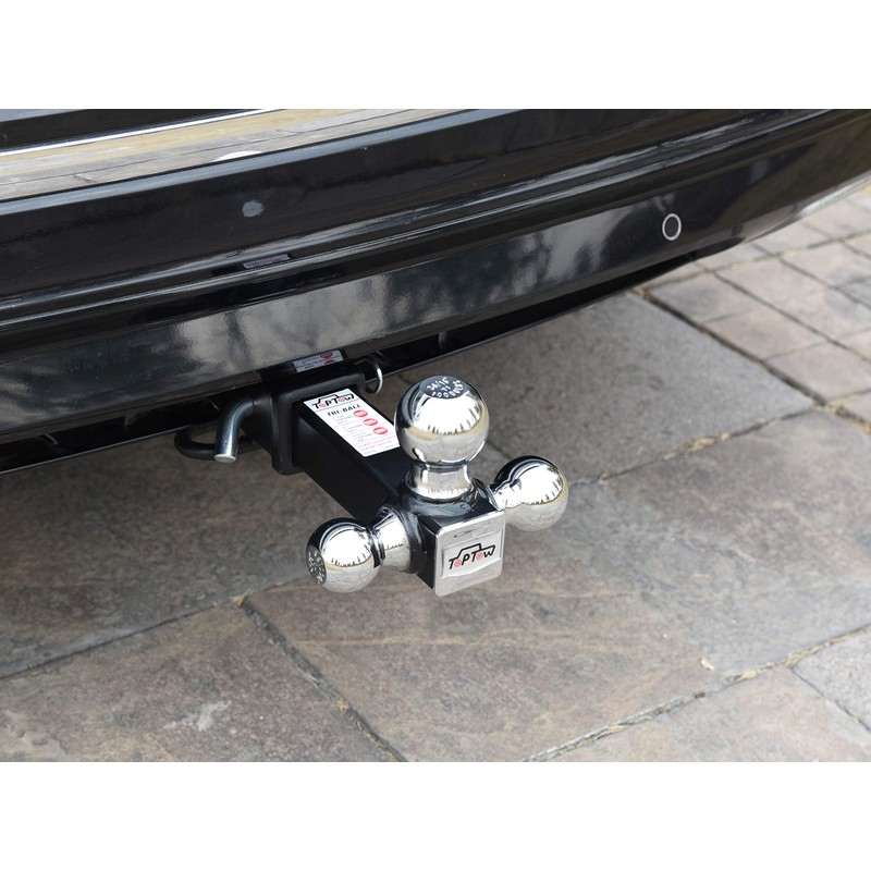 TOPTOW 64173HP Trailer Hitch Tri Ball Mount with 5/8 inch