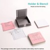 Sticky Note Stencil,Post It Stencil,2025 New Sticky Note Holder with