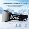 EXP VISION Ski/Snowboard Goggles, Magnetic Lens Snow Goggles with Anti-Fog