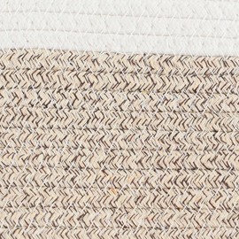 Door Hanging Basket 3 Animal Braided Cotton Rope Wall Mounted Storage Basket Decoration (White + Brown)