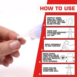 Loctite Super Glue Professional Liquid, Clear, 0.7 fl oz Bottle, 3 Pack - Superglue for Plastic, Wood, Metal, Crafts & Repair, Cyanoacrylate Adhesive Instant Glue, Quick Dry