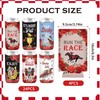 24 Pcs Can Cooler Sleeves for Horse Race Day, Tall