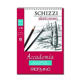 Fabriano Accademia Sketches Spiral Block 21x29.7 Cm 120 Gr 50 Sheets Natural Grain - Spiral Block Top Side