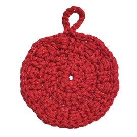 Handmade Round Dish Scrubbers - Single Layer - Nylon Yarn - Set of 3 - Reusable - Sponge - Scouring Pad - Kitchen Helper - Exfoliating Pad