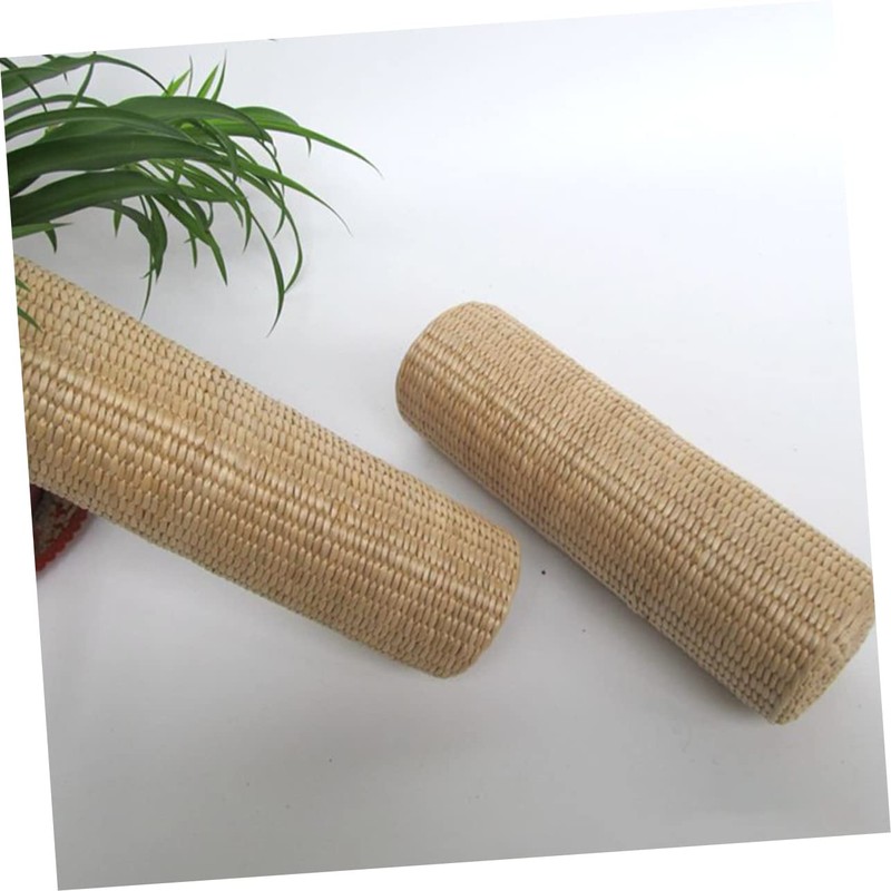 CAXUSD 1pc Natural Cattail Pillow Cylinder-Shaped Cervical Neck Pillow for