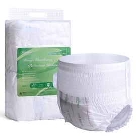 Aimisin Adult Incontinence Underwear, X-Large - 20 Count, Overnight Heavy Absorbency for Bladder Leakage Protection