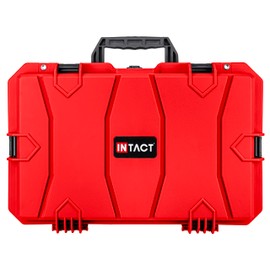 Eylar 21.6" Intact Series Carry-On Hard Camera Case, Lightweight and Durable Stacker Design with Foam (Red)