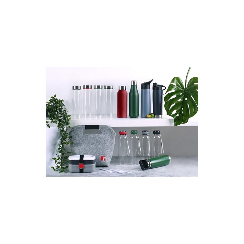 BERGNER Thermo Bottles Bottle, Stainless Steel, Grey, 500 ml