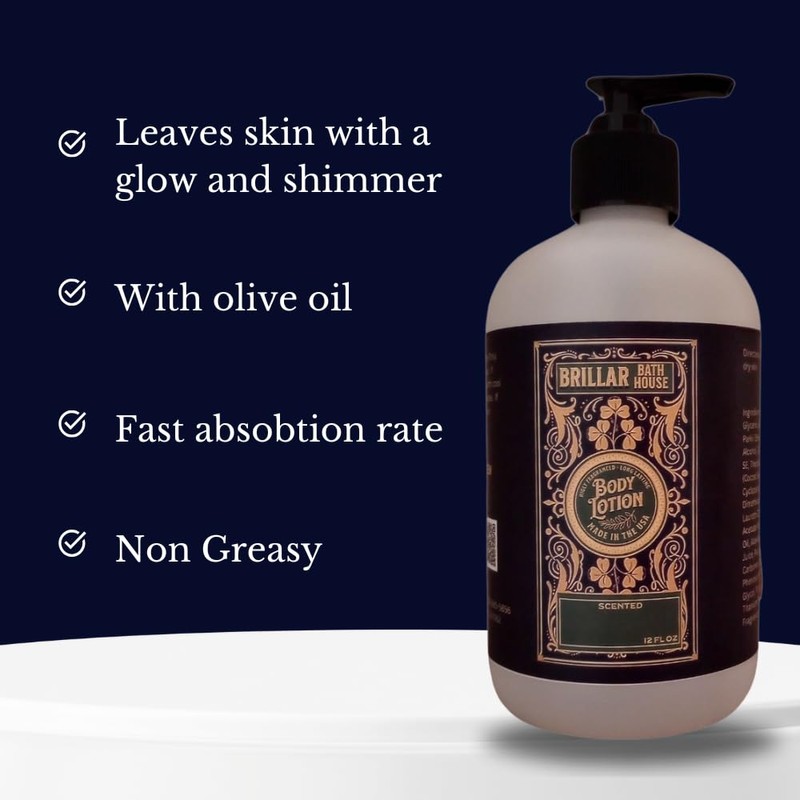 Brillar Bath House Brown Sugar & Fig Scented Shimmering Body