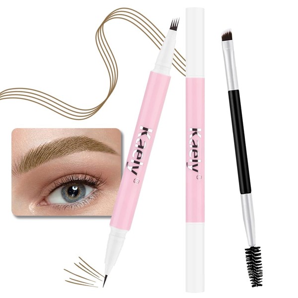 1 Pcs Brown Magic Microblading Eyebrow Contouring Pen Brow Pencil,