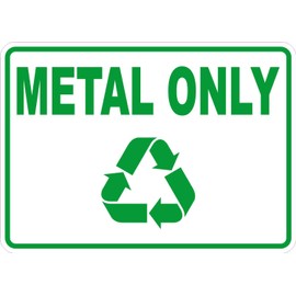 StickerTalk Metal Only Vinyl Sticker, 10 inches by 7 inches