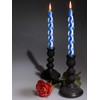 Conelist 24 Pack Havdalah Candle, Braided Blue and White, 11