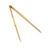 NKlaus 21 cm brass compass in wooden box, circle drawer,