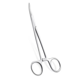 Quacc Curved Fishing Forceps Piercing Pliers Stainless Steel Fishing Hemostats for Nurses, Fishing Enthusiasts, Crafts