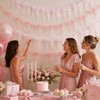 4 Pcs Pink Bow Garland Banner Pre Strung
