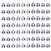 FASHEWELRY 500 Pieces White Acrylic Vocal Letter Beads A E