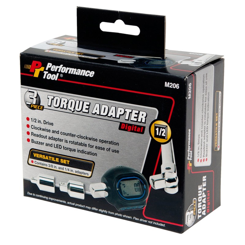 Performance Tool M206 Digital Torque Adapter (1/2'' Drive & includes