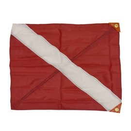 SeaSense Nylon Diver Down 3 Tier Flag, 20-Inch x 24-Inch
