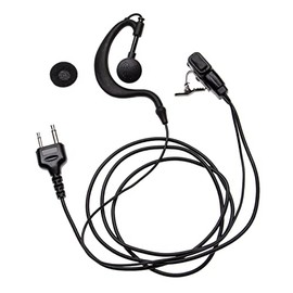 vhbw Headset Compatible with Icom IC-4088SR, IC-A15, IC-A15S, IC-E90, IC-F22SR, IC-F25SR, IC-F4029-SDR, IC-U82, IC-V82, IC-V85 Radio - Black