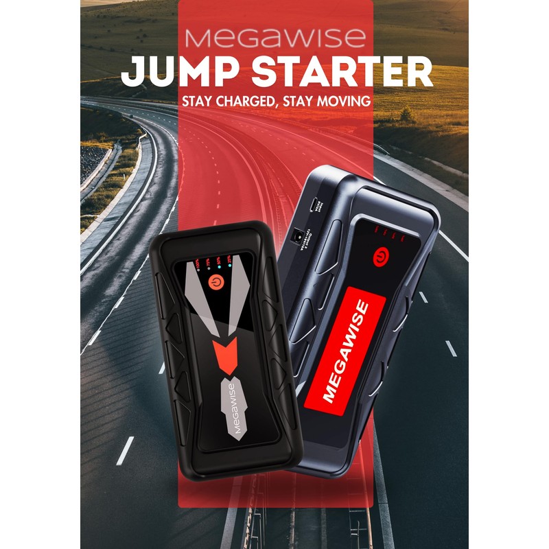 Smart Jump Starter Cable for MEGAWISE and Many Other Brands