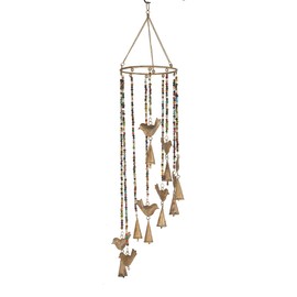 Deco 79 41456 Windchime, 7" W x 26" H, Gold