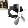Wall Mounted Fireplace Fan 5 Blade Heat Powered Wood Stove