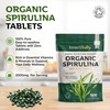 Organic Spirulina 500 Pure Tablets - 2000mg Serving, Cold-Pressed Rich