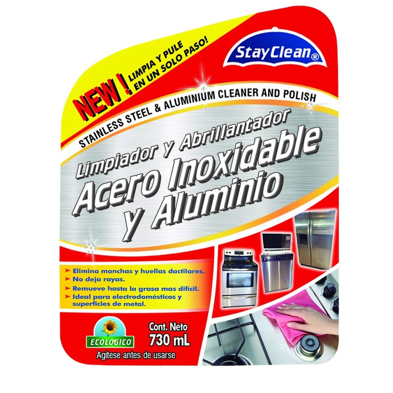 LIMPIADOR Y ABRILLANTADOR PARA ACERO INOXIDABLE Y ALUMINIO