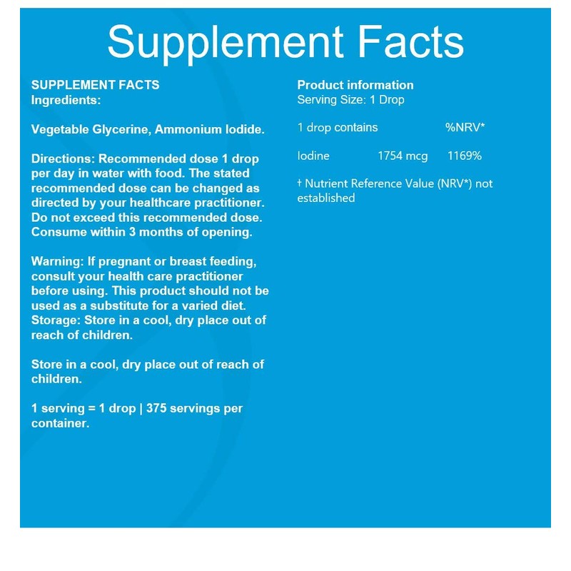 Metabolics Metabolics Iodine Liquid | Extra Strong (1525mcg Per Serving)