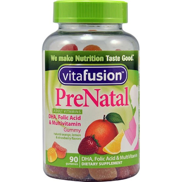 Vitafusion PreNatal™ Gummy Vitamins Orange, Lemon & Strawberry - 90 Gummies